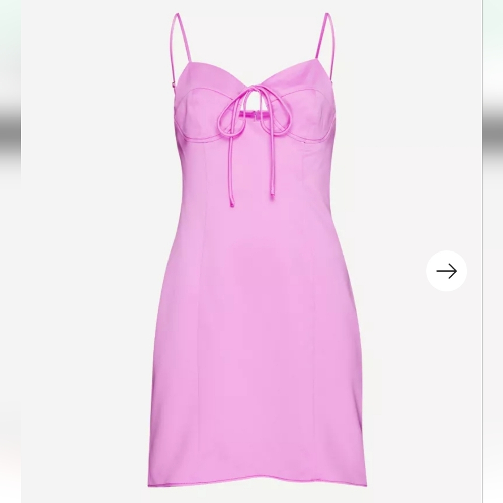 TOPSHOP Pink Spaghetti Strap Dress SIZE 4